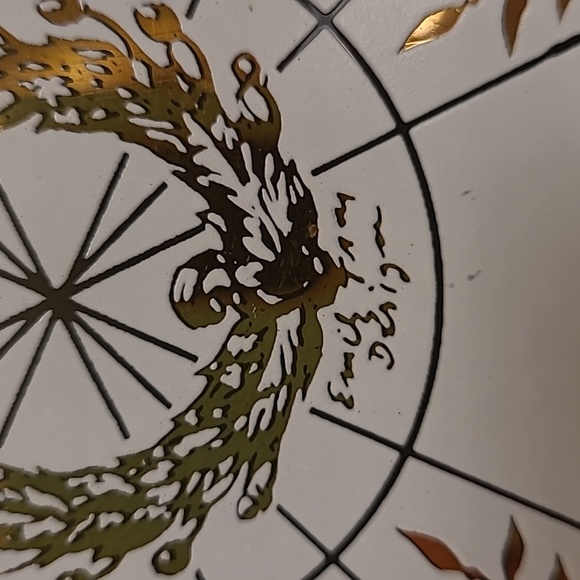 Vintage Signed Ribbon Glass Candy Dish / Trinket Dish / Catchall - Picture 5 of 16